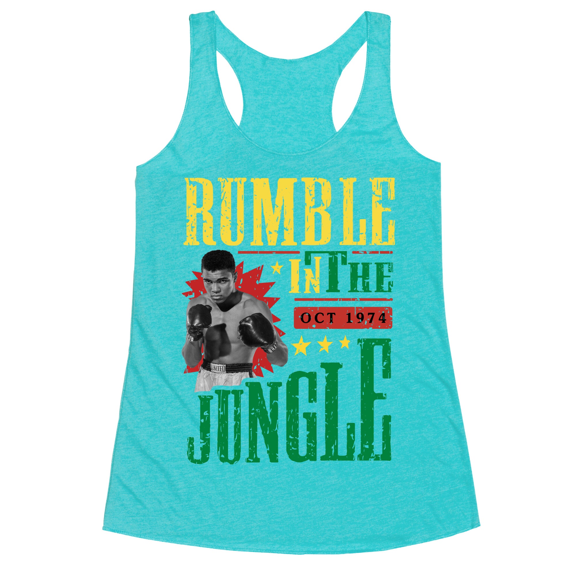 Rumble in the Jungle Racerback Tank
